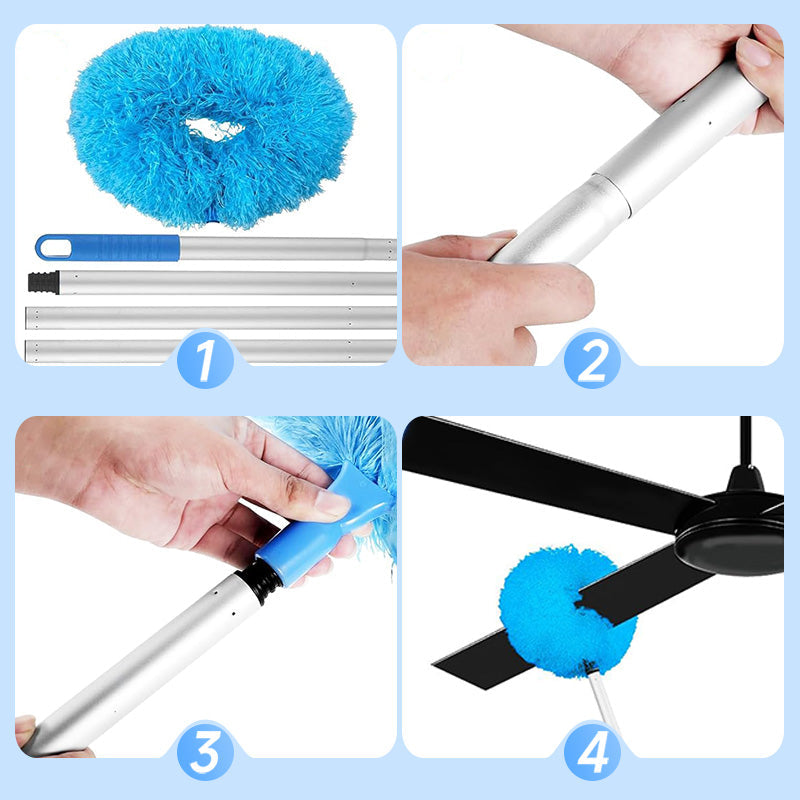 🔥Buy 1 Get 1 Free-2025 Hot Sale🪄Washable Microfiber Ceiling Fan & Household Dust Buster & Multifunction Duster
