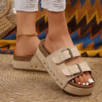 ✨Double-Strap Thick-Soled Studded Sandals💫