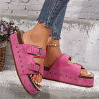 ✨Double-Strap Thick-Soled Studded Sandals💫