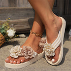 🏖️Summer Specials🌴Women's Non-Slip Beach Sandals with Floral Details