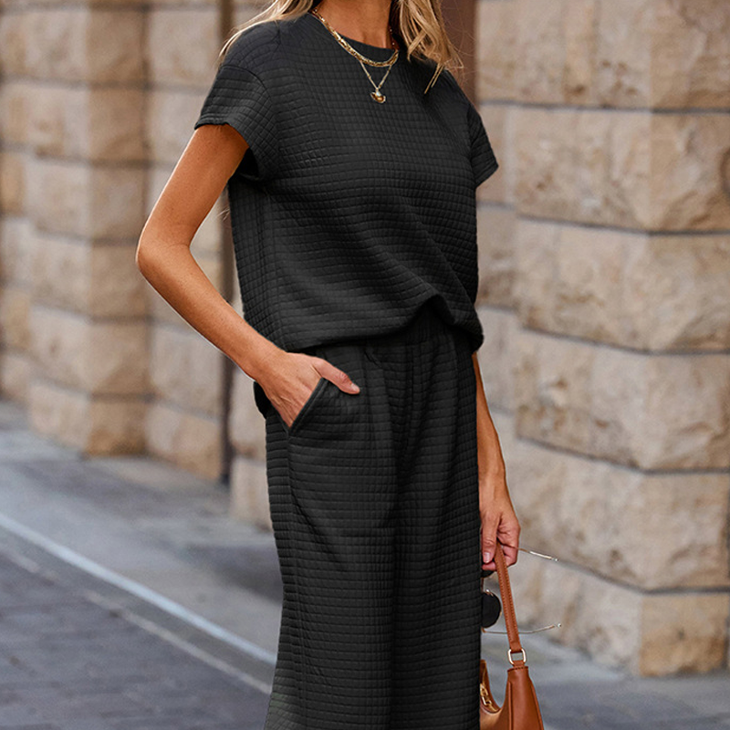 ⏳Time-limited Special⌛Women's Casual Pullover Tops & Wide Leg Pants 2 PCS Set