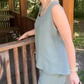 🏖️🎊Summer Specials🌴Women's Casual V-Neck Sleeveless Top & Shorts Set