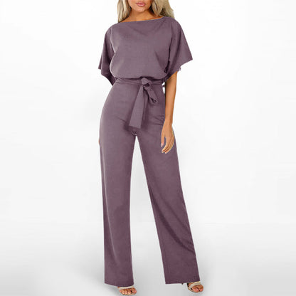 👖Women’s High Waist Wide Leg Jumpsuit | Chic All - Day Ease