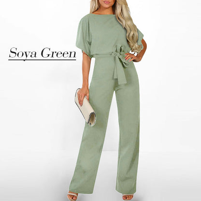 👖Women’s High Waist Wide Leg Jumpsuit | Chic All - Day Ease