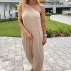 💗Summer Specials✨Casual Off-Shoulder Top Jumpsuit 