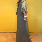 ⏳Limited Time Offer⏰Women's Button-Down Shirt Dress with Ruffle Hem