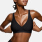 Womens Comfortable Wireless Bras Push Up Bralettes Seamless Tshirts Bras Deep V Everyday Bras