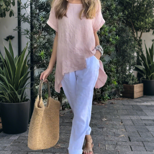 Women's Lightweight Flowy Top and Pants Set