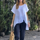 Women's Lightweight Flowy Top and Pants Set