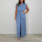 ⏳Time-limited Special⏰Women's Sleeveless Belted Top & Long Pants Set