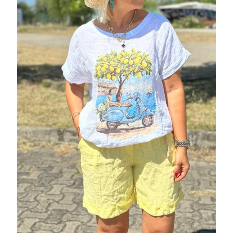 Women's Casual Short Sleeve and Shorts Set