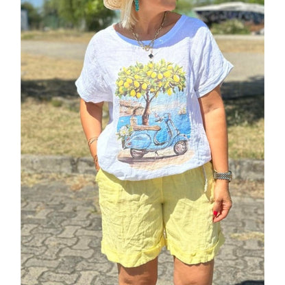 Women's Casual Short Sleeve and Shorts Set