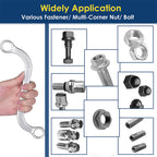 S-Style Double-Ended Box Wrench 5-Piece Set