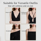 💧Waterdrop Shape Lift Bra | Seamless Silicone Adhesive for Plus Size Support, Strapless Dress Wear