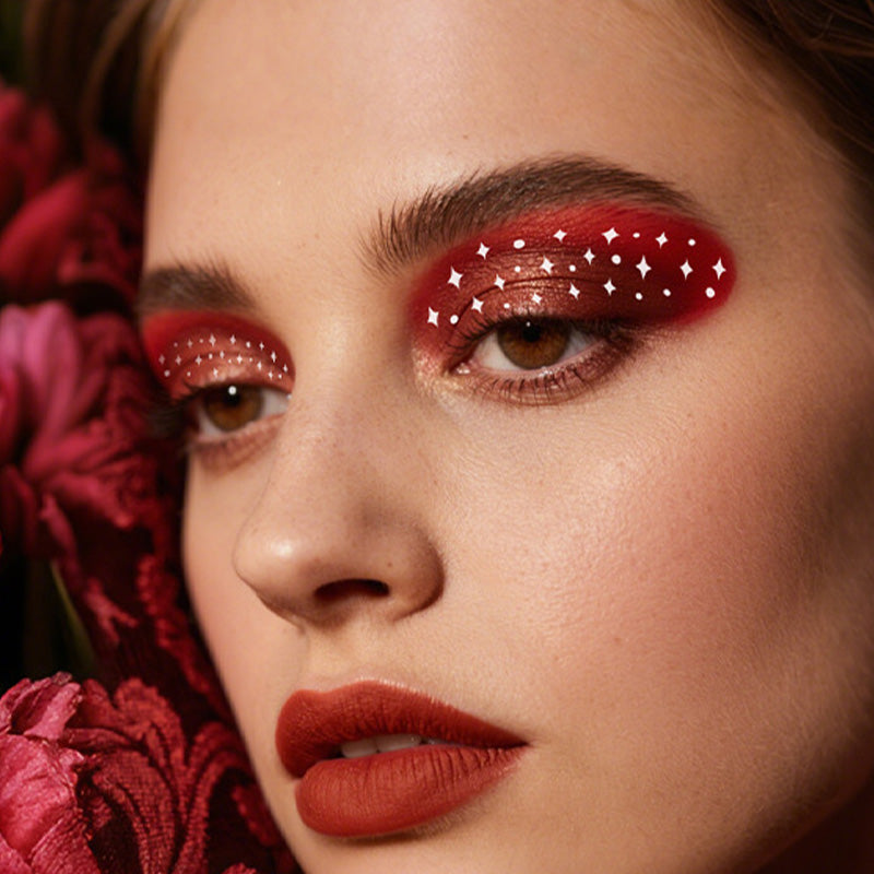 🎉💫 Must-have for parties! Waterproof High Gloss Flash Makeup Stickers