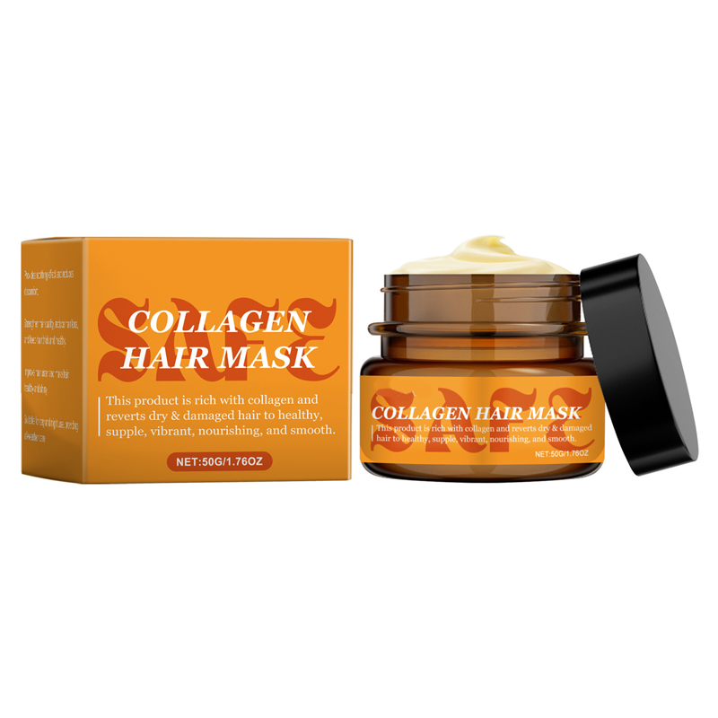 🔥Último día 50% de descuento🌸Mascarilla capilar de colágeno para cabello seco y dañado