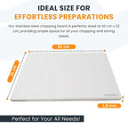 Stainless Steel Countertop Chopping Board