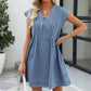 Women's V-Neck Denim Dress