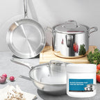 🧽 HEISSER VERKAUF - KAUFEN 2 ERHALTEN 3! ✨ Leistungsstarke Paste zum Entfernen von angebrannten Rückständen auf Kochgeschirr - Schonende Mikropolierformel für Töpfe, Pfannen & Grills 🔥🍳