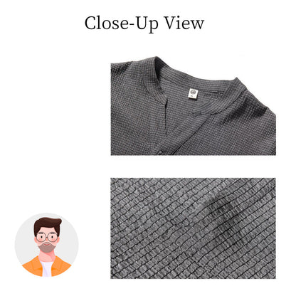Men’s Cool V-Neck Top & Jogger Pants Set