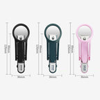 🔍✂️Splash-Proof Nail Clipper with Magnifying Glass