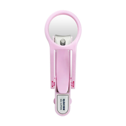 🔍✂️Splash-Proof Nail Clipper with Magnifying Glass