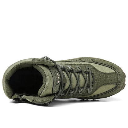Men's Waterproof Outdoor Anti-Puncture Work Combat Boots Army Boots (Durability Upgrade) EU