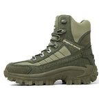 Men's Waterproof Outdoor Anti-Puncture Work Combat Boots Army Boots (Durability Upgrade) EU