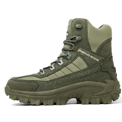 Men's Waterproof Outdoor Anti-Puncture Work Combat Boots Army Boots (Durability Upgrade) EU