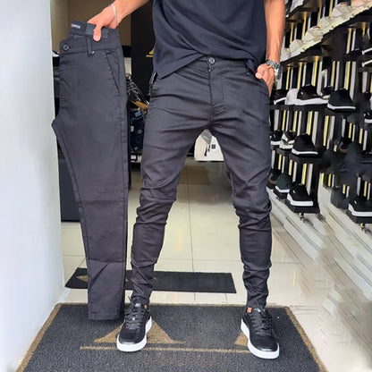 ✨Neues Design für 2025👖Herren Slim-Fit Freizeithose in Unifarben