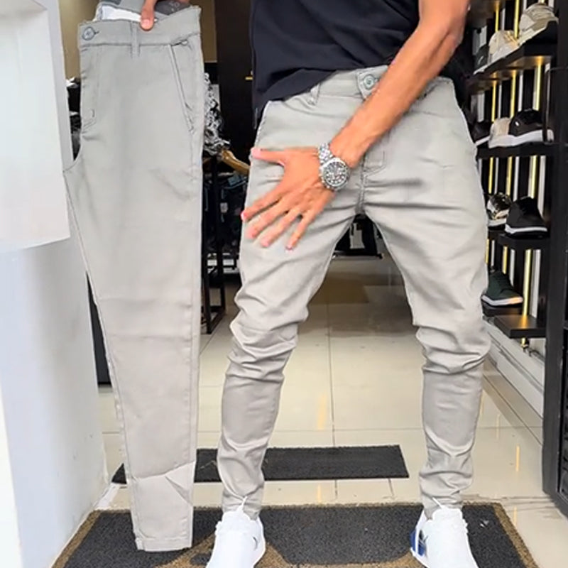 ✨Neues Design für 2025👖Herren Slim-Fit Freizeithose in Unifarben