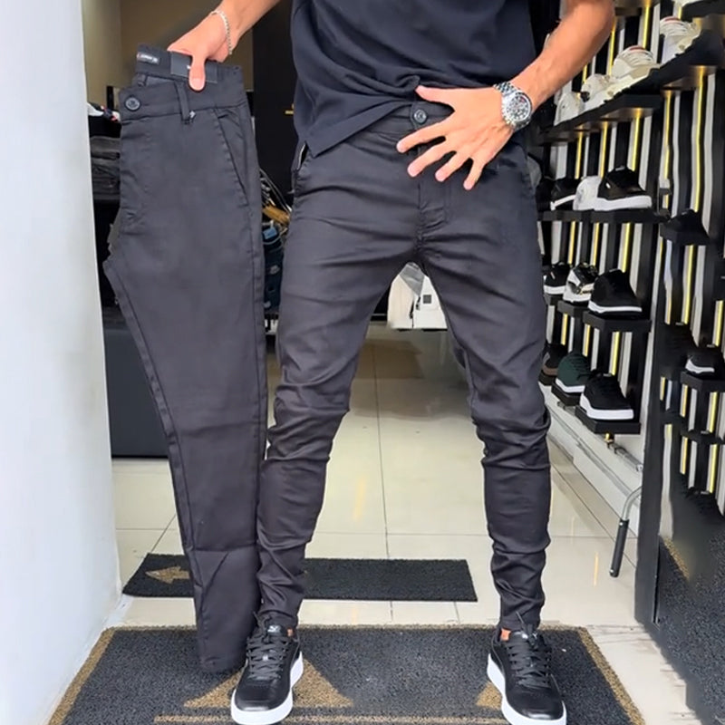 ✨Neues Design für 2025👖Herren Slim-Fit Freizeithose in Unifarben