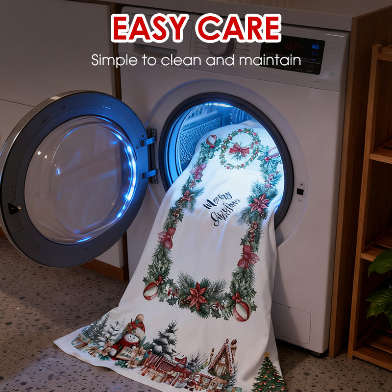 Christmas Holiday Printed Decorative Tablecloth