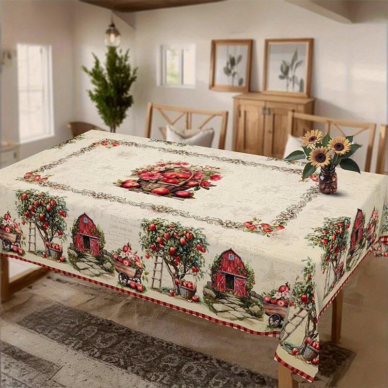 Christmas Holiday Printed Decorative Tablecloth
