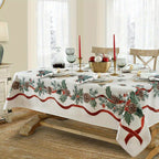 Christmas Holiday Printed Decorative Tablecloth