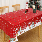 Christmas Holiday Printed Decorative Tablecloth