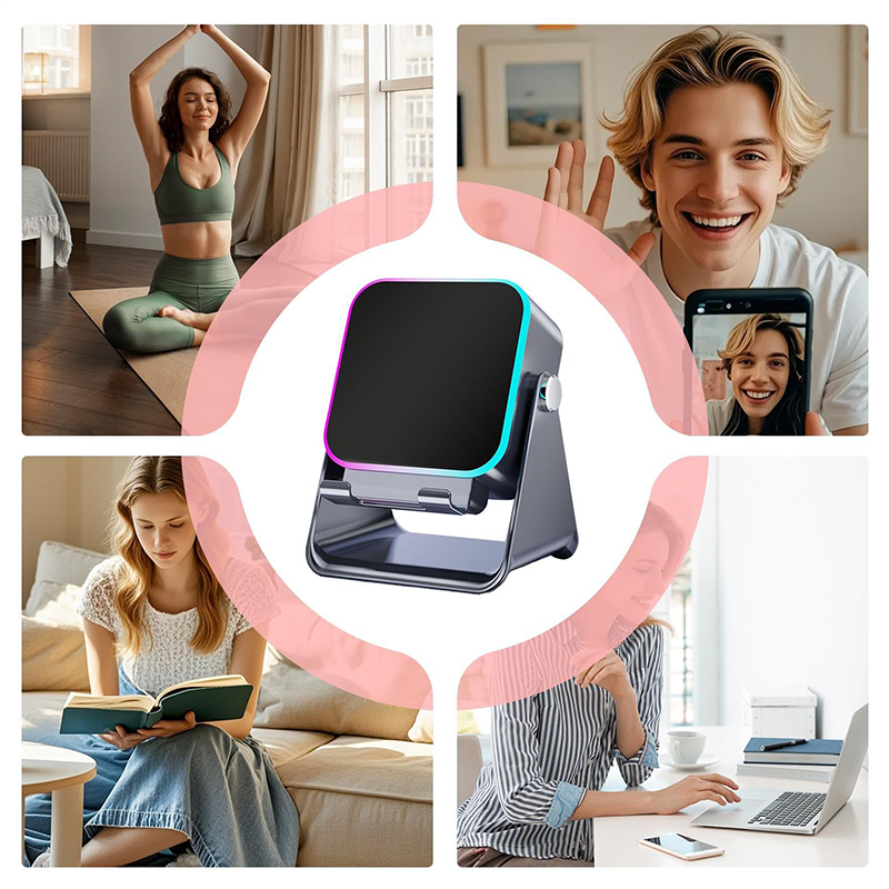 5-in-1 kabelloser Induktions-Bluetooth-Lautsprecher mit verstellbarer Handyhalterung