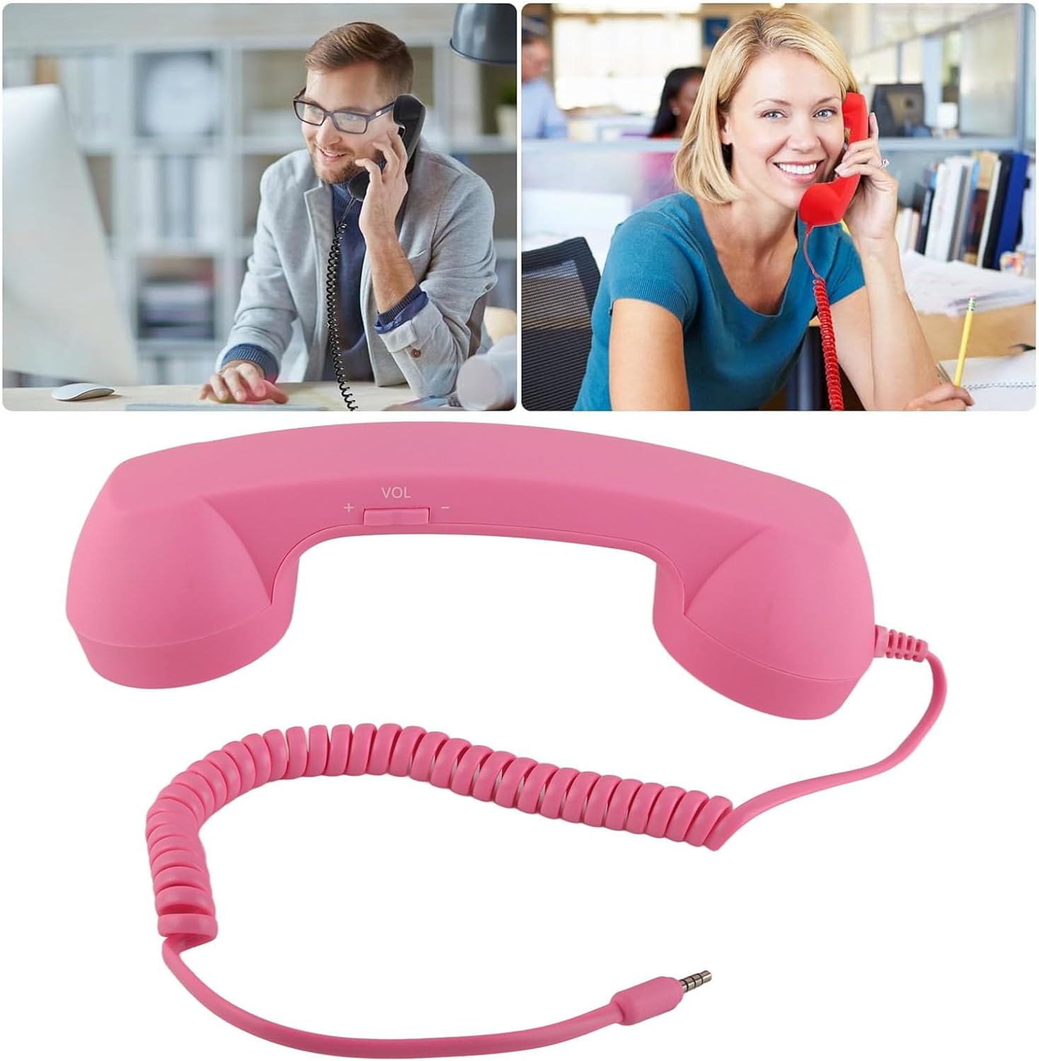 Vintage Retro Telefonhörer mit Mikrofon